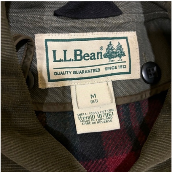 LL Bean Field Coat with Removable Liner - Picture 6 of 9